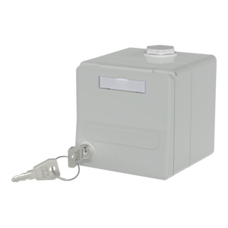Metz Connect Boîtier Modul-AP IP44 gris Keystone 1309470003KI