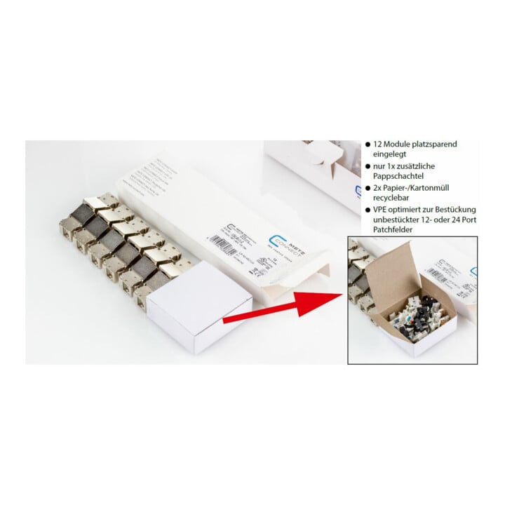 Metz Connect Module C6Amodul 180 Connecteur Jack Cat. 6A blindé