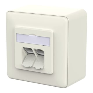 METZ CONNECT Prise RJ45 130E380002-I blanc pur LSA++