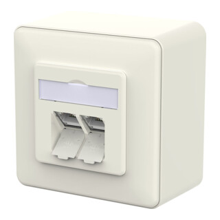 METZ CONNECT RJ45 Anschlussdose 130E380002-I reinweiß LSA++