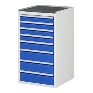 Armoire à tiroirs Rau avec tapis antidérapant, 8 tiroirs, 1035 mm 650 mm