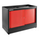 Meuble bas double 2 portes coulissantes Facom JLS3 rouge-1