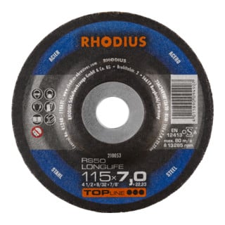 RHODIUS TOPline RS50 LONGLIFE meule acier