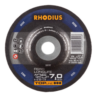RHODIUS TOPline RS50 LONGLIFE meule acier