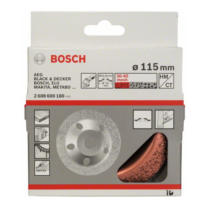 Meule boisseau en carbure Bosch fine coudée