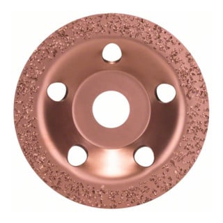 Meule assiette au carbure 115 x 22,23 mm ; moyen, surface plate