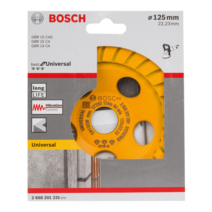 Meule assiette diamantée Best for Universal Turbo 125 x 22,23 x 5 mm