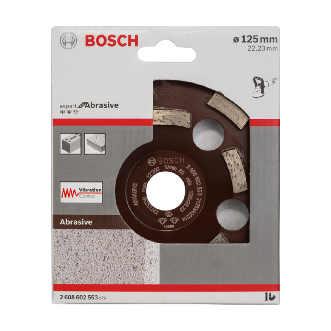Meule assiette diamantée Expert for Abrasive 125 x 22,23 x 4,5 mm