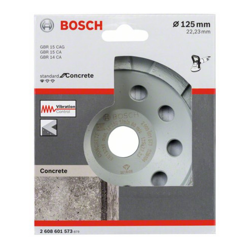 Meule diamantée Bosch Standard pour le béton Pierre, mi-dure 22,23 mm