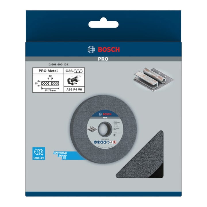 Meule Bosch pour rectifieuse double 175 mm 32 mm 32 mm 36