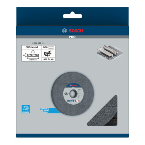 Meule Bosch pour rectifieuse double 200 mm 32 mm 36