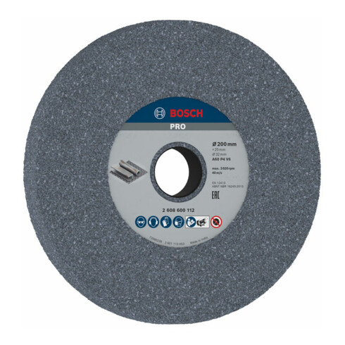 Meule Bosch pour rectifieuse double 200 mm 32 mm 60