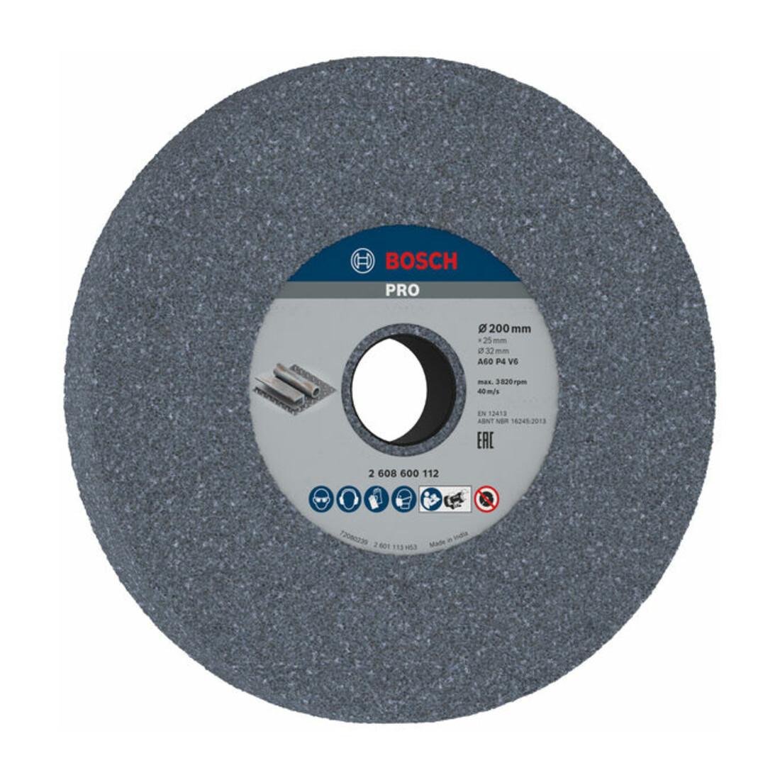 Meule Bosch pour rectifieuse double 200 mm 32 mm 60
