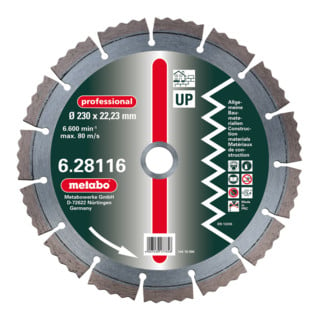 Metabo disque diamanté professionnel UP Universal