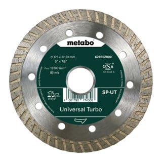 Disque de coupe diamanté Metabo "SP-UT", Universal Turbo "SP