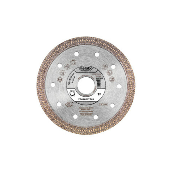Meule de tronçonnage diamantée 125x22,23mm, « TP », Carrelage « professional » (628579000)
