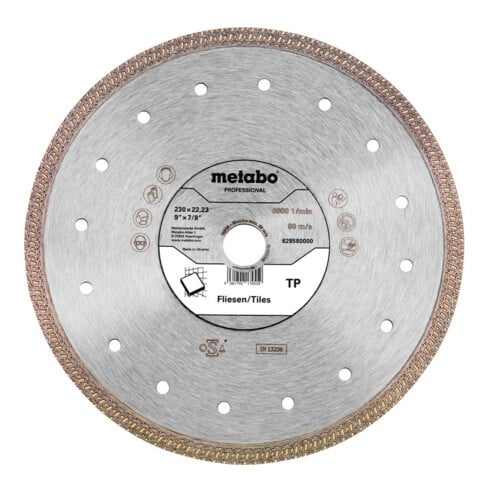 Meule de tronçonnage diamantée 230x22,23mm, « TP », Carrelage « professional » (628580000)