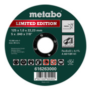 Disque de découpe Metabo Limited Edition Inox version droite 1 mm