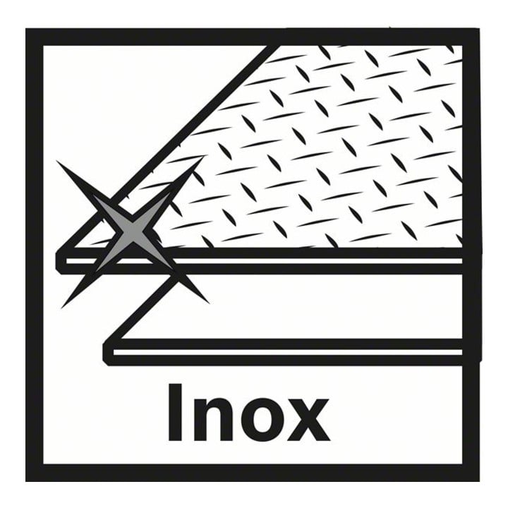 Meule de tronçonnage X-LOCK  Bosch X-pour Inox, T41, 125 x 1,6 x 22,23 mm