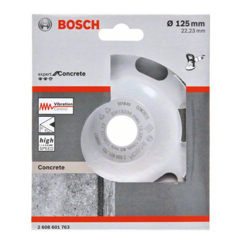 Meule diamantée Bosch Expert pour le béton Haute vitesse 125 x 22,23 x 5 mm