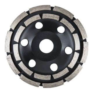 Meule diamantée double STIER diamètre 125 mm trou de 22,23 mm béton