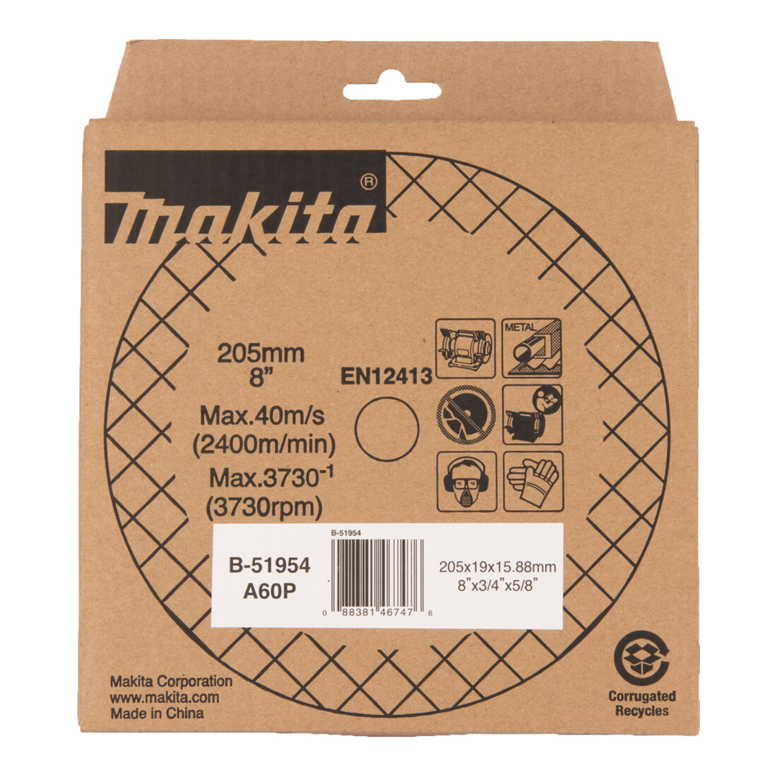 Meule Makita A60P 205x19x15