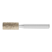 Meule sur tige D10xH20mm 60 mm 6 mm corindon normal grossier 46 Cylindres PFERD