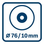 Meuleuse angulaire sans fil Bosch GWS 12V-76 Version Solo avec L-BOXX-5