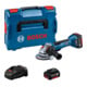 Meuleuse angulaire sans fil Bosch GWS 18V-10 P, (2x5,0Ah, L)