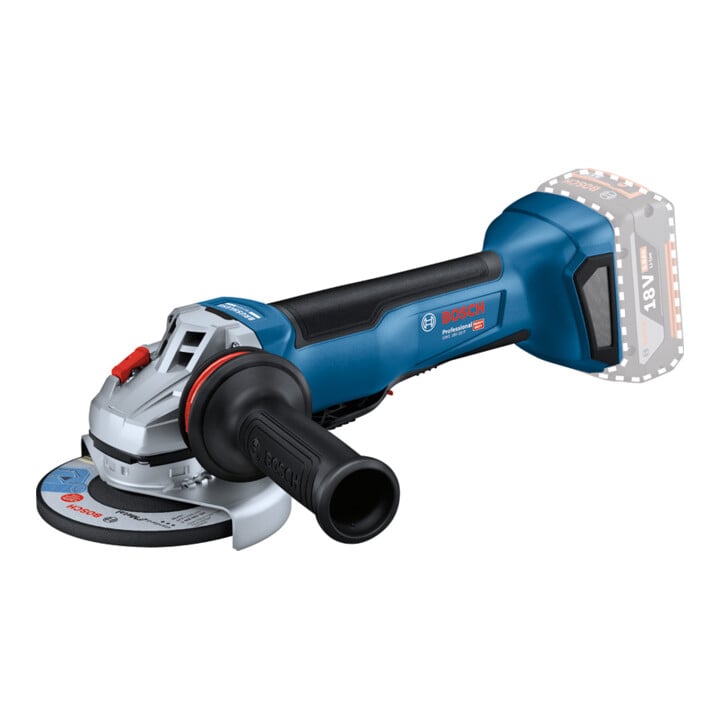 Bosch Akku-Winkelschleifer GWS 18V-10 P, im Karton + Bosch Akkupack ProCORE 18 Volt, 4,0 Ah