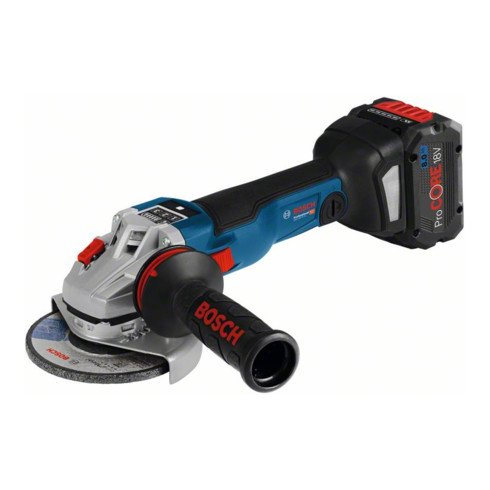 Meuleuse angulaire sans fil Bosch GWS 18V-10 SC, 2 x batterie ProCORE18V 5,5 Ah en L-BOXX