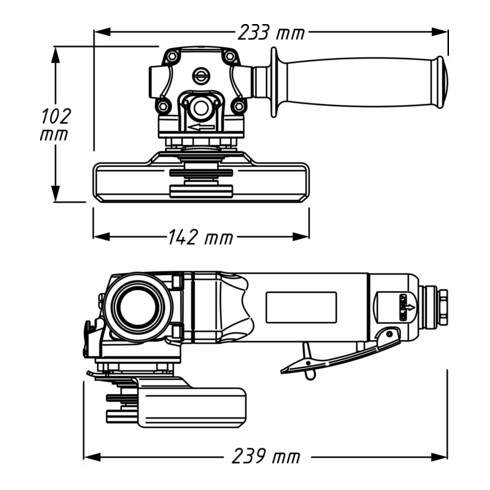 Meuleuse d'angle 9033N-7 HAZET