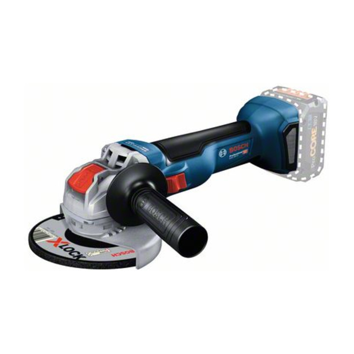 Set Bosch Meuleuse d’angle sans fil GWX 18V-10 avec X-LOCK + Batterie ProCORE 18 V, 4,0 Ah