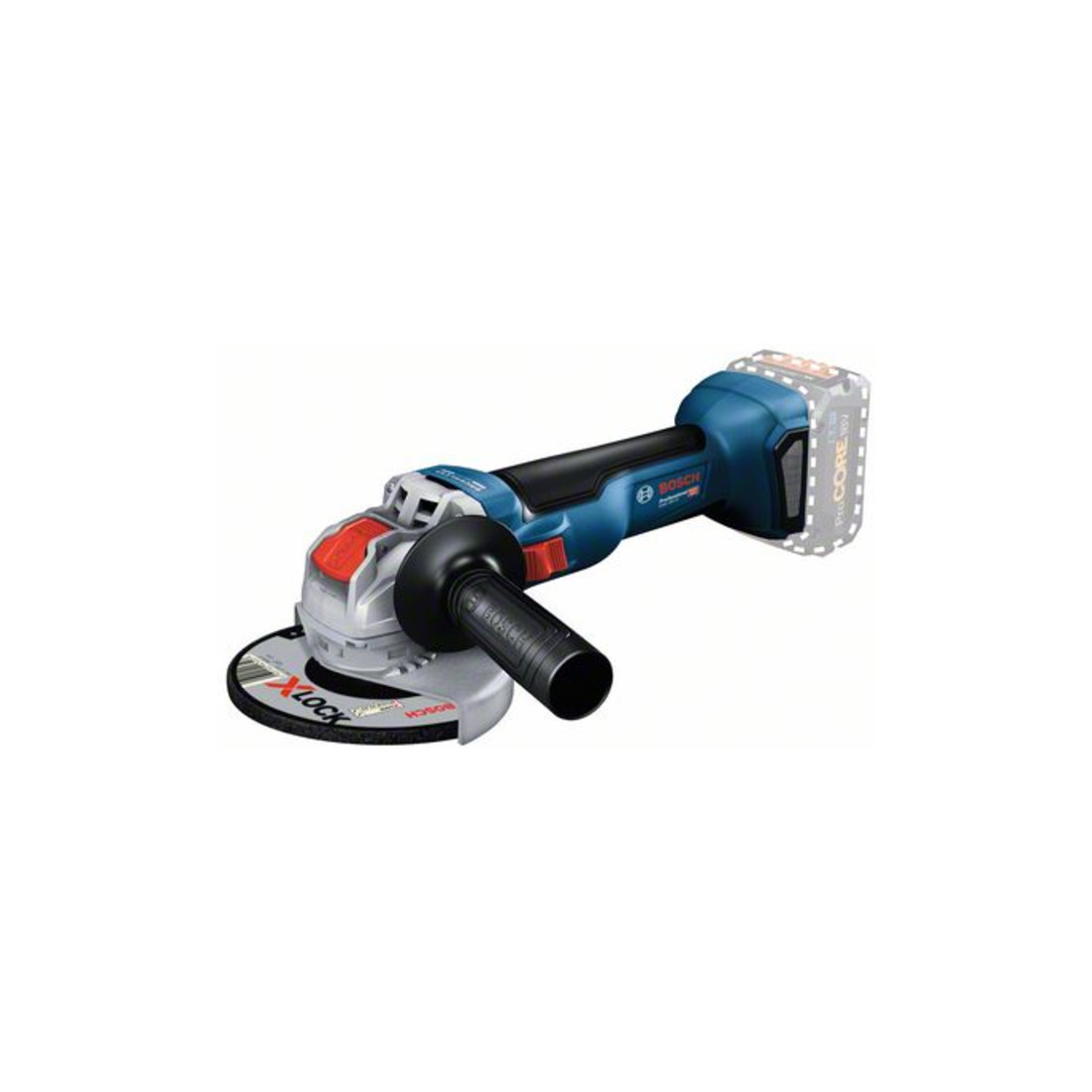 Meuleuse d'angle Bosch sans fil GWX 18V-10 avec X-LOCK, version Solo, carton