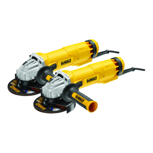 Meuleuse d'angle DEWALT 125mm 1400 Watt double jeu DWE4237KXL-QS