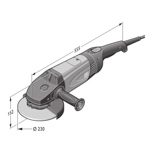 Meuleuse d'angle Fein WSG 25-230