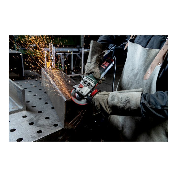 Meuleuse d'angle Metabo WE 19-125 Q M-Brush avec écrou de serrage rapide ; carton