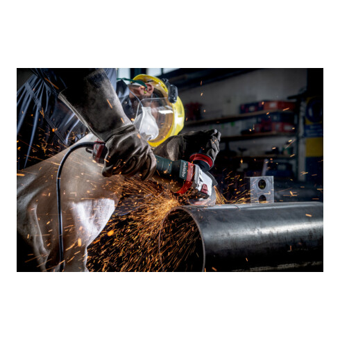 Meuleuse d'angle Metabo WEPBA 19-125 Q DS M-Brush avec frein, écrou de serrage rapide ; carton