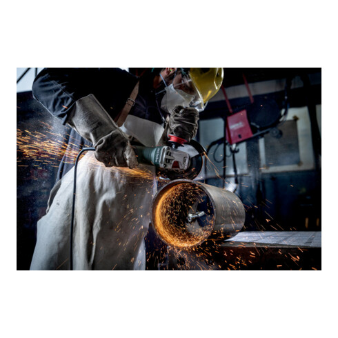 Meuleuse d'angle Metabo WEV 19-125 Q M-Brush avec variateur de vitesse, écrou de serrage rapide ; Carton