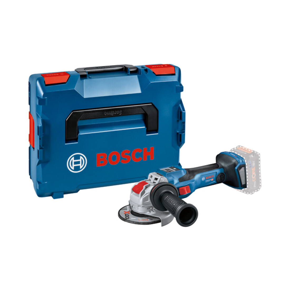 Meuleuse d'angle sans fil Bosch BITURBO avec X-LOCK GWX 18V-15 SC, version solo, L-BOXX