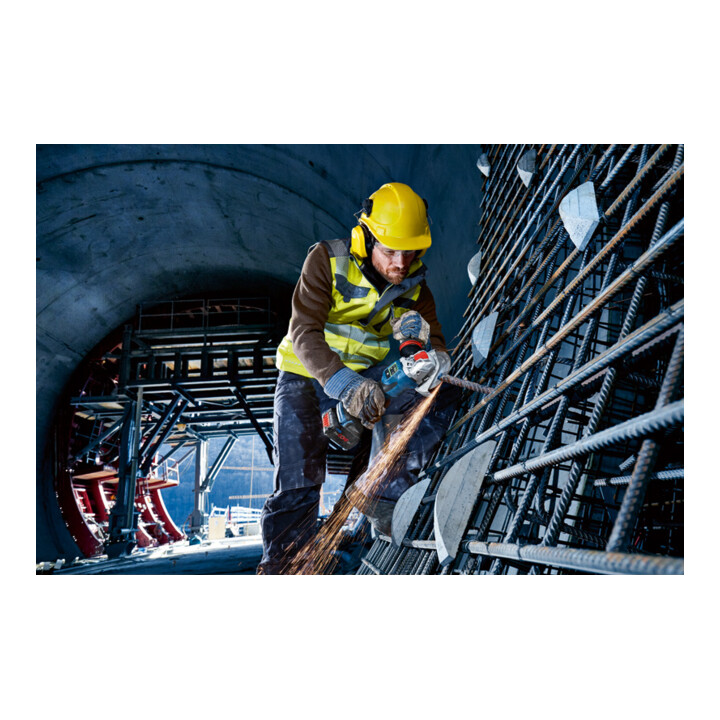Meuleuse d'angle sans fil Bosch BITURBO avec X-LOCK GWX 18V-15 SC, version solo, L-BOXX
