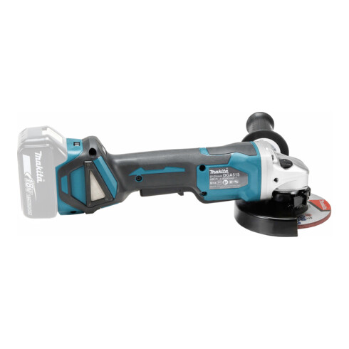 Meuleuse d'angle sans fil Makita 18,0 V avec interrupteur à palette (DGA515Z)