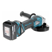 Meuleuse d'angle sans fil Makita 18 V / 5,0 Ah, 2 batteries + chargeur dans le MAKPAC DGA515RTJ-2
