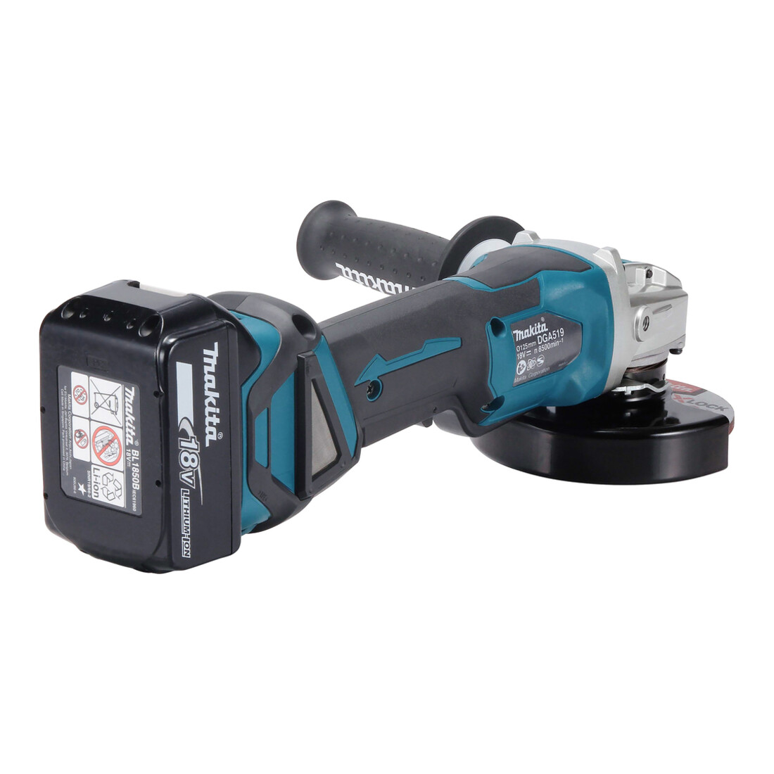 Meuleuse d'angle sans fil Makita 18V DGA519RTJ