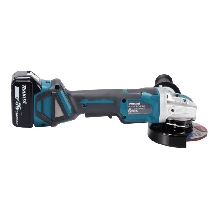 Meuleuse d'angle sans fil Makita 18V DGA519RTJ