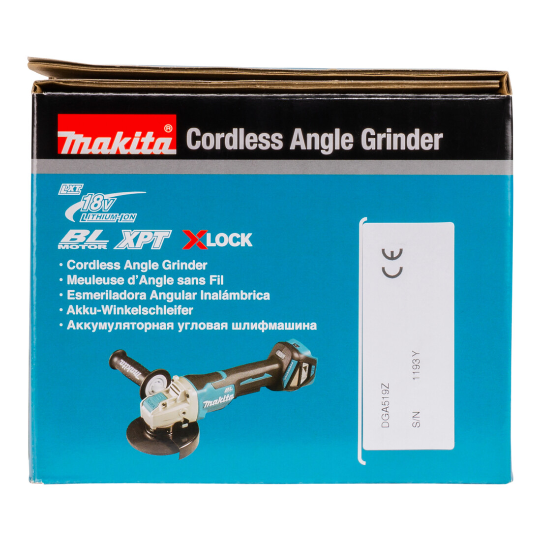 Meuleuse d'angle sans fil Makita 18V DGA519Z