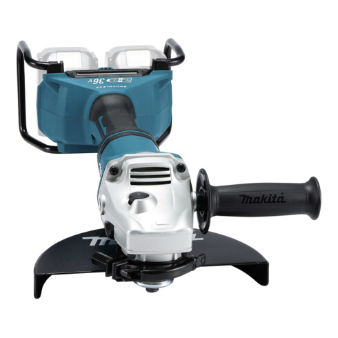 Meuleuse d'angle sans fil Makita 2 x 18 V dans la valise de transport DGA900ZKX2