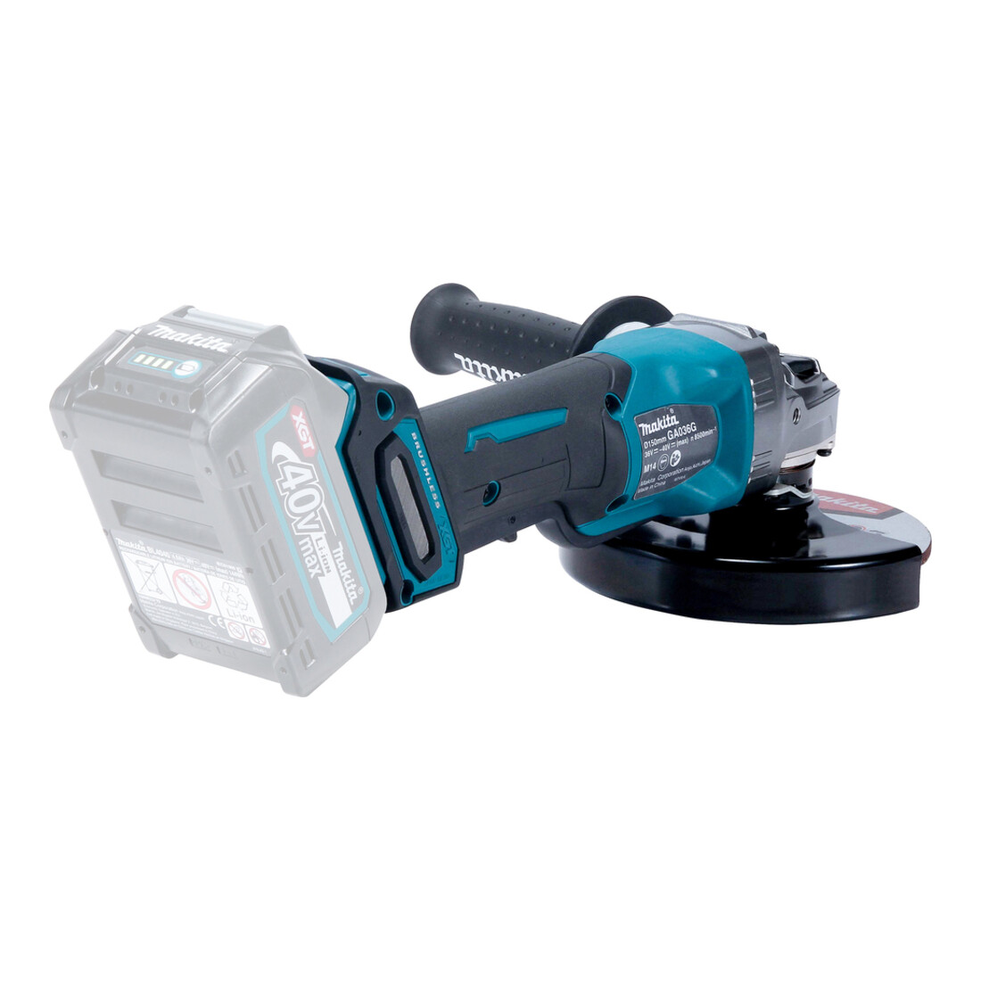 Meuleuse d'angle sans fil Makita 40 V max. GA036GZ