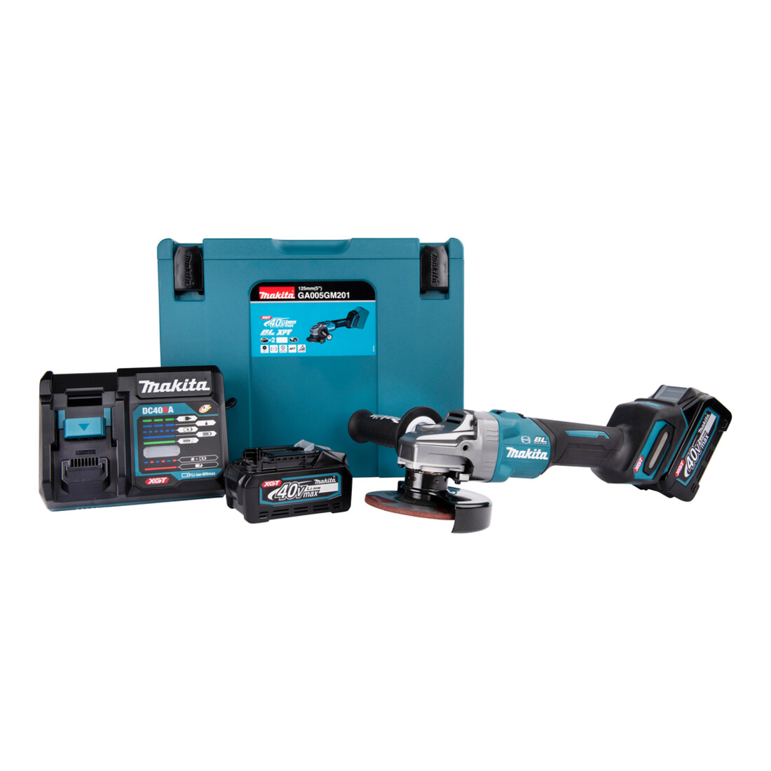 Meuleuse d'angle sans fil Makita 40V GA005GM201
