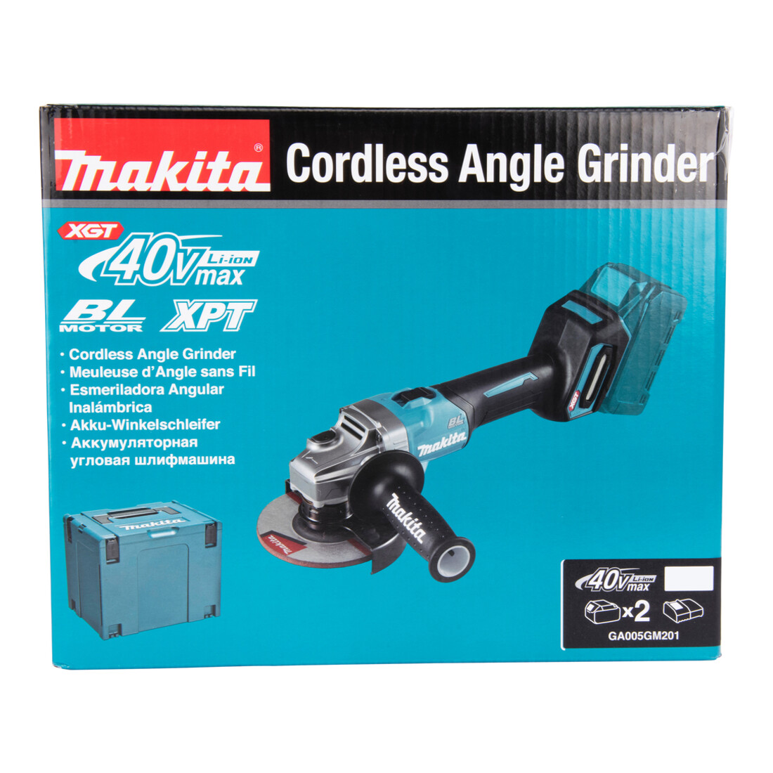 Meuleuse d'angle sans fil Makita 40V GA005GM201
